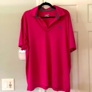Men’s Under Armour Polo XL Pink